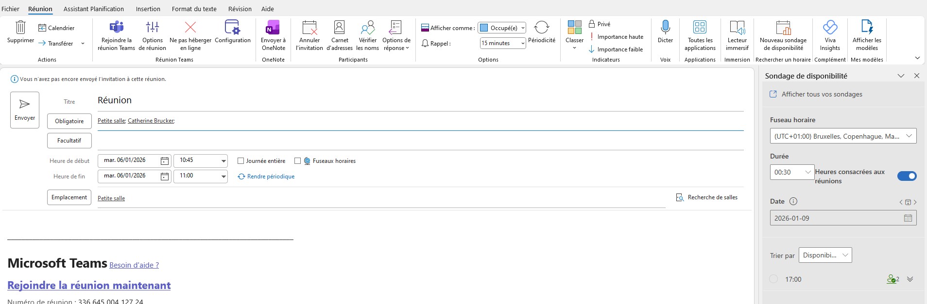 Astuce du mois #5 � Simplifiez la planification de vos r&eacute;unions dans Outlook
